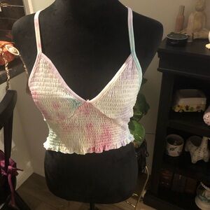 Tie-dye crop tank